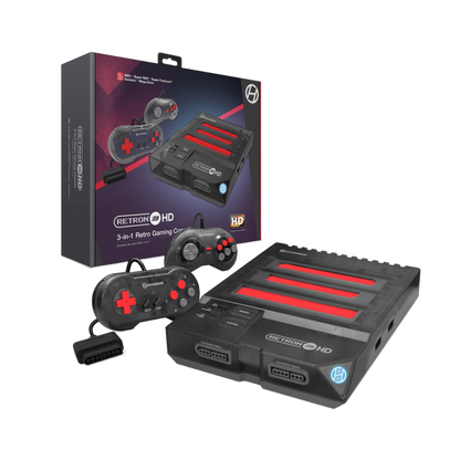 Hyperkin RetroN 3 HD 3-in-1 レトロゲーム互換機 HDMI対応 720p HD出力 スーパーファミコン メガドライブ 海外版ファミコン NES対応 実機コントローラー接続可能 全2色
