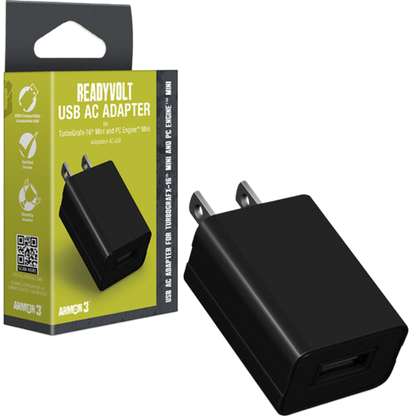 Armor3™ "ReadyVolt" USB ACアダプター – TurboGrafx-16® Mini &amp; PC Engine™ Mini対応