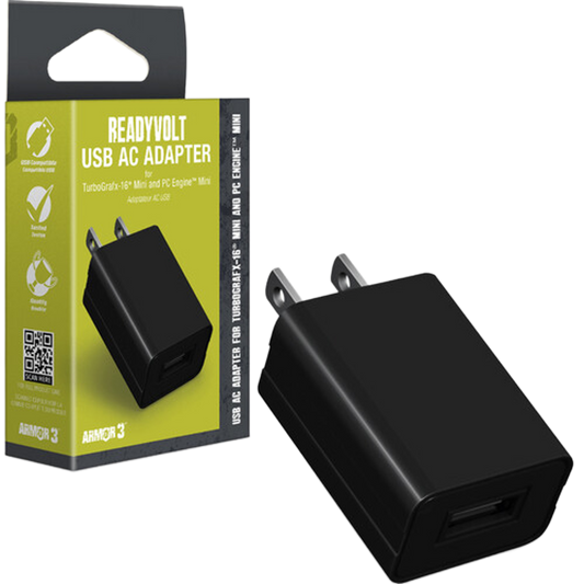 Armor3™ "ReadyVolt" USB ACアダプター – TurboGrafx-16® Mini &amp; PC Engine™ Mini対応
