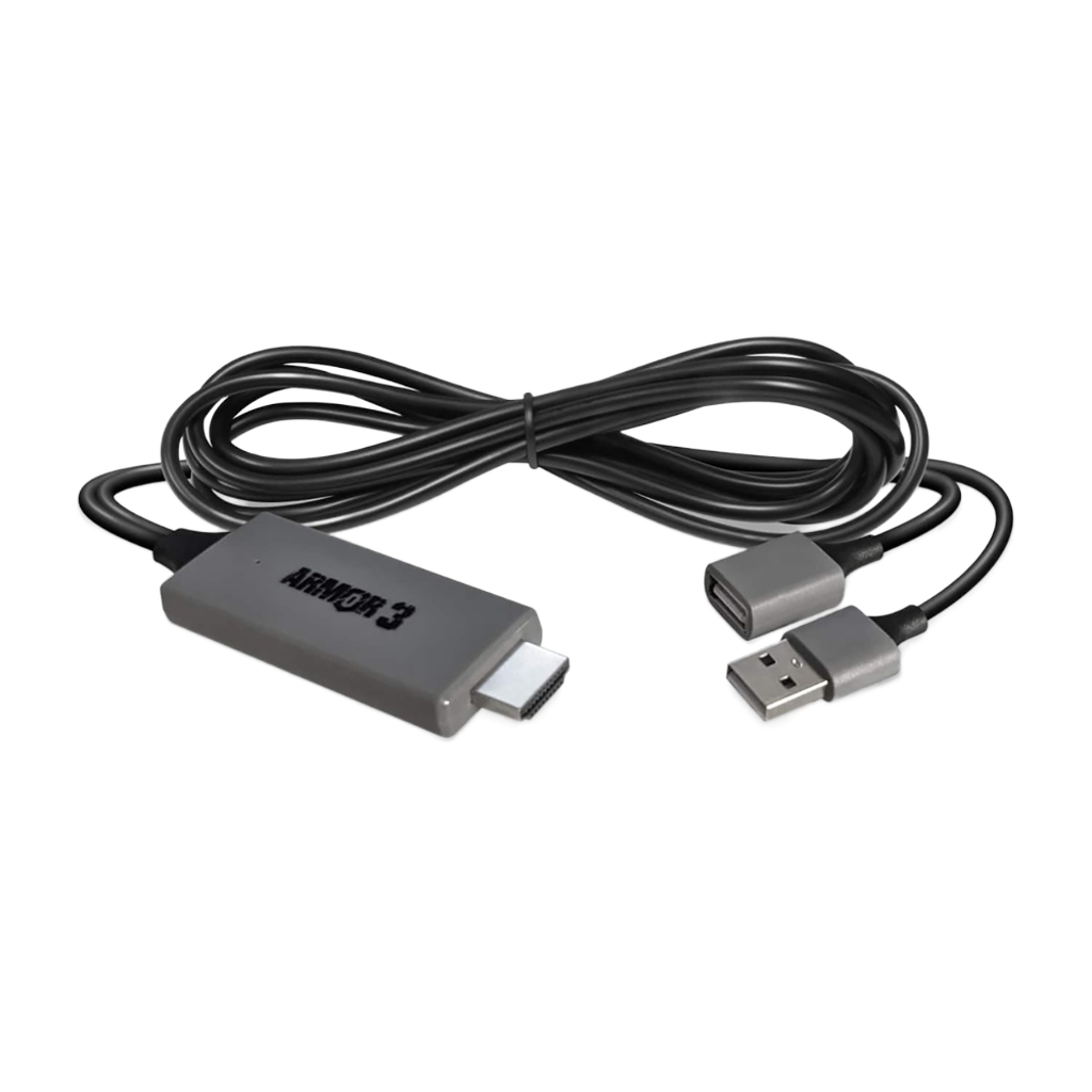 Armor3 3-in-1 HDMIアダプター｜Lightning / USB Type-C / Micro USB対応｜スマートフォンやタブレットの映像をHDTVに出力｜Armor3製 変換ケーブル