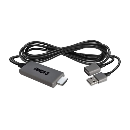 Armor3 3-in-1 HDMIアダプター｜Lightning / USB Type-C / Micro USB対応｜スマートフォンやタブレットの映像をHDTVに出力｜Armor3製 変換ケーブル