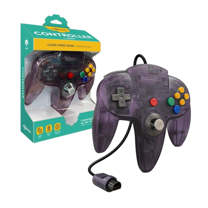 Hyperkin N64 Wired Controller プレミアム有線コントローラー ニンテンドー64実機対応 エルゴノミクス設計 メモリー拡張パック対応 全12色