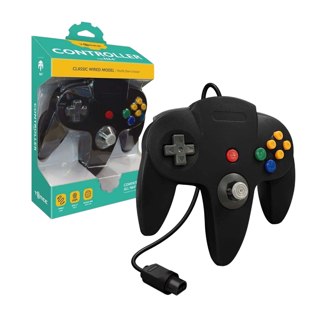 Hyperkin N64 Wired Controller プレミアム有線コントローラー ニンテンドー64実機対応 エルゴノミクス設計 メモリー拡張パック対応 全12色