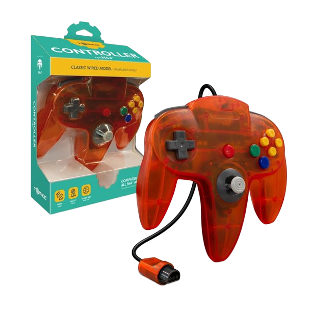 Hyperkin N64 Wired Controller プレミアム有線コントローラー ニンテンドー64実機対応 エルゴノミクス設計 メモリー拡張パック対応 全12色