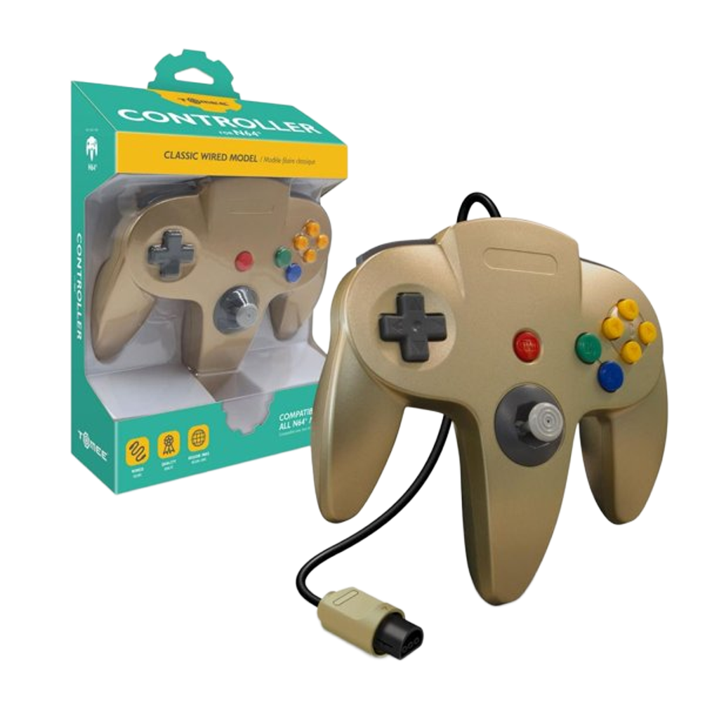Hyperkin N64 Wired Controller プレミアム有線コントローラー ニンテンドー64実機対応 エルゴノミクス設計 メモリー拡張パック対応 全12色
