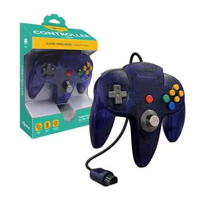 Hyperkin N64 Wired Controller プレミアム有線コントローラー ニンテンドー64実機対応 エルゴノミクス設計 メモリー拡張パック対応 全12色