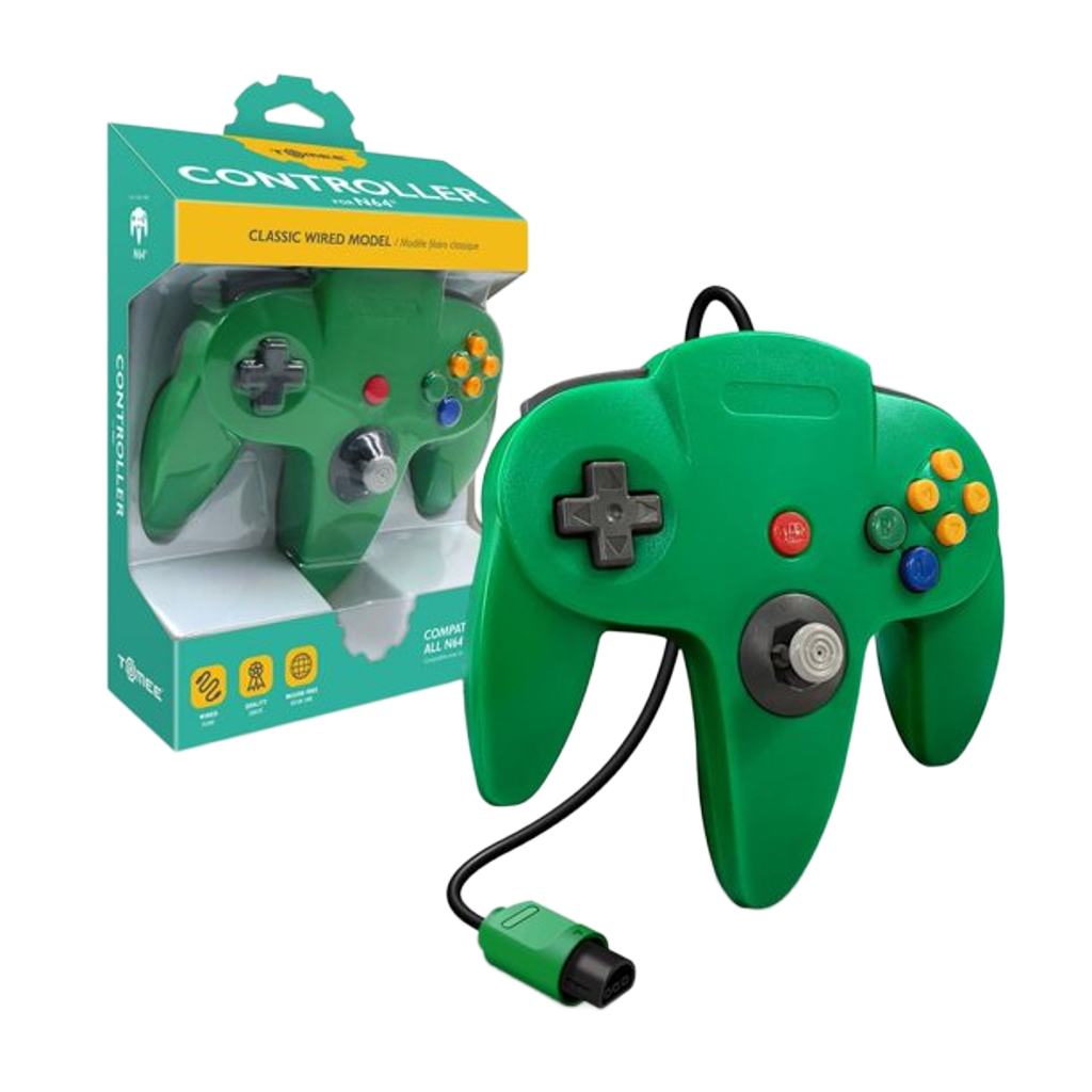 Hyperkin N64 Wired Controller プレミアム有線コントローラー ニンテンドー64実機対応 エルゴノミクス設計 メモリー拡張パック対応 全12色
