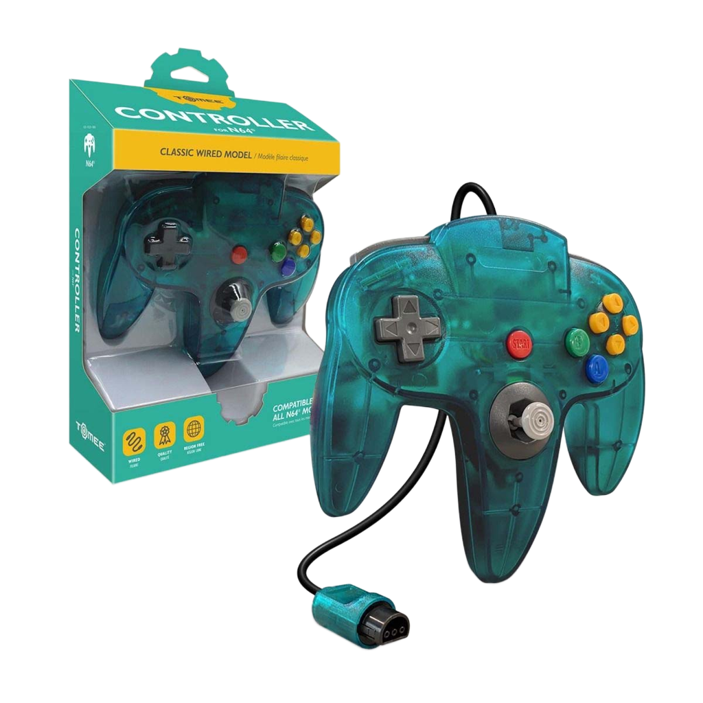 Hyperkin N64 Wired Controller プレミアム有線コントローラー ニンテンドー64実機対応 エルゴノミクス設計 メモリー拡張パック対応 全12色