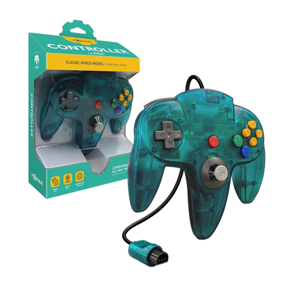Hyperkin N64 Wired Controller プレミアム有線コントローラー ニンテンドー64実機対応 エルゴノミクス設計 メモリー拡張パック対応 全12色