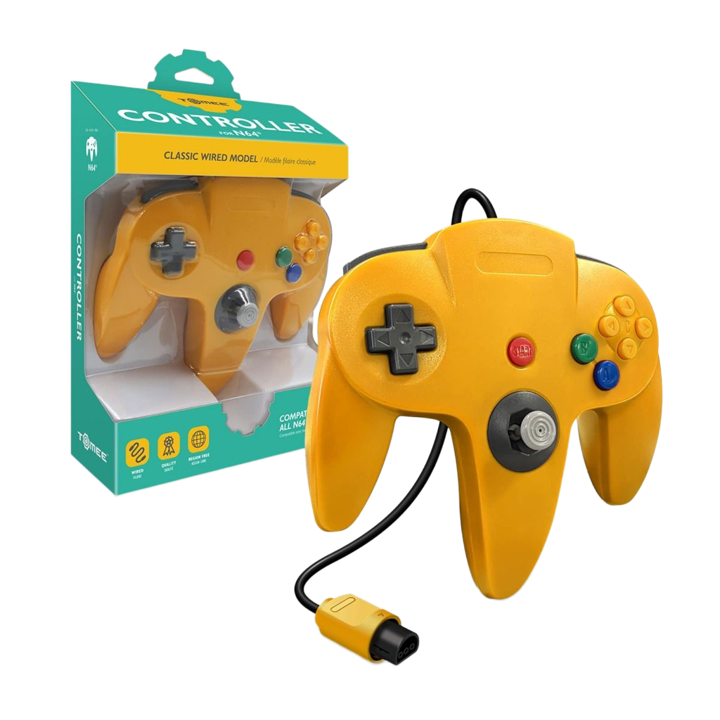 Hyperkin N64 Wired Controller プレミアム有線コントローラー ニンテンドー64実機対応 エルゴノミクス設計 メモリー拡張パック対応 全12色