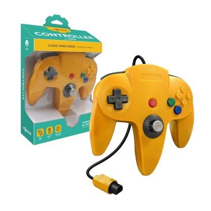 Hyperkin N64 Wired Controller プレミアム有線コントローラー ニンテンドー64実機対応 エルゴノミクス設計 メモリー拡張パック対応 全12色