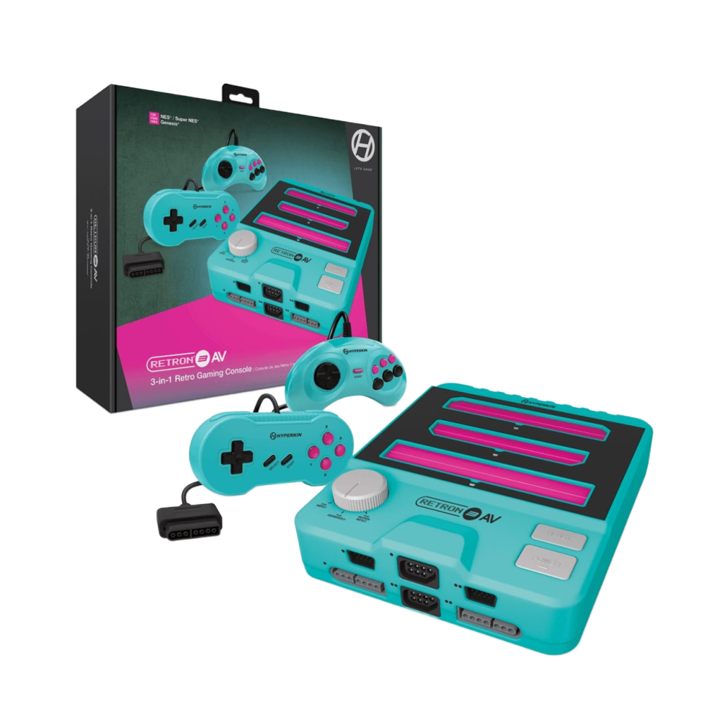 Hyperkin RetroN 3 AV 3-in-1 レトロゲーム互換機 AV端子出力 3大ハード対応 スーパーファミコン メガドライブ 海外版ファミコン NES対応 全2色