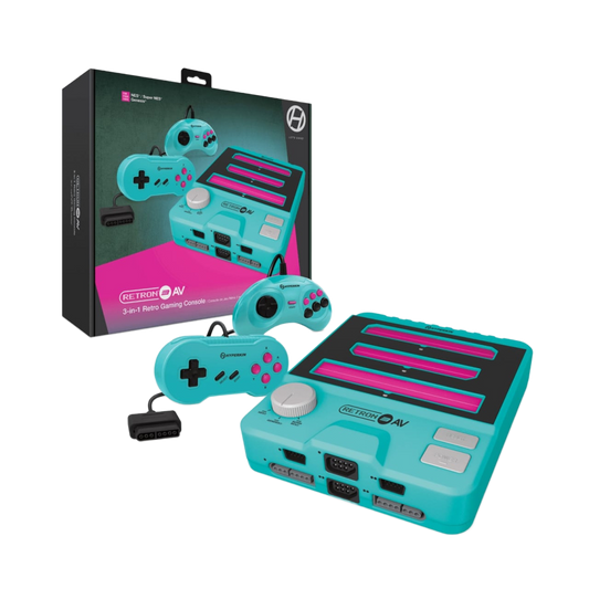 Hyperkin RetroN 3 AV 3-in-1 レトロゲーム互換機 AV端子出力 3大ハード対応 スーパーファミコン メガドライブ 海外版ファミコン NES対応 全2色