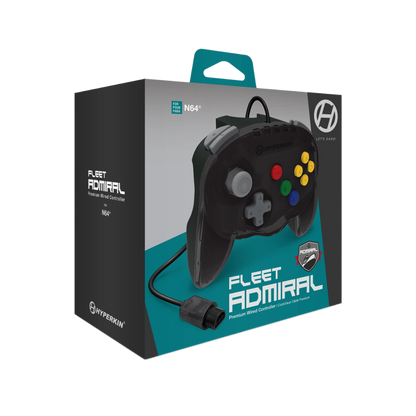 Hyperkin Fleet Admiral Premium Wired Controller N64専用 有線コントローラー 2ハンドルデザイン デュアルZボタン搭載 全4色 ハイパーキン