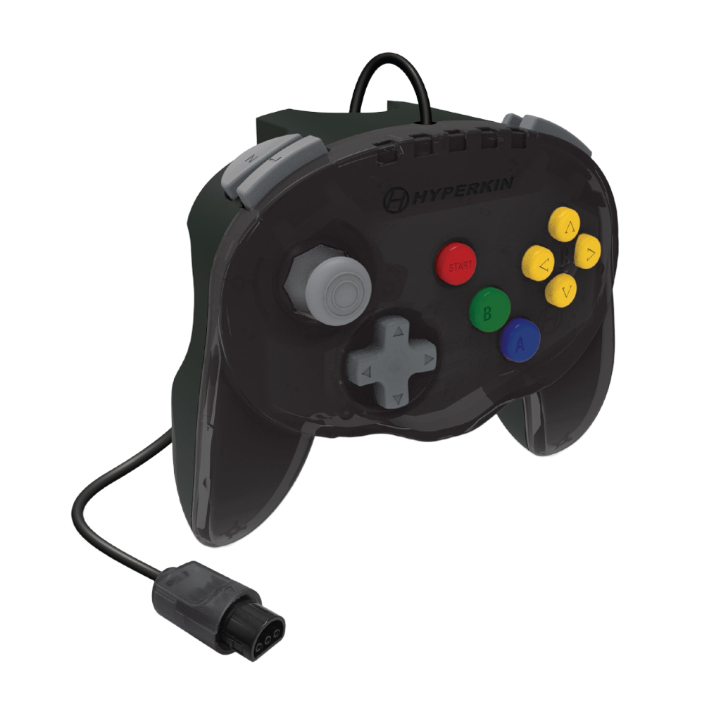 Hyperkin Fleet Admiral Premium Wired Controller N64専用 有線コントローラー 2ハンドルデザイン デュアルZボタン搭載 全4色 ハイパーキン