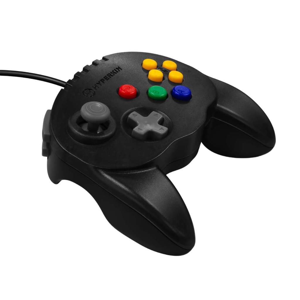 Hyperkin Fleet Admiral Premium Wired Controller N64専用 有線コントローラー 2ハンドルデザイン デュアルZボタン搭載 全4色 ハイパーキン