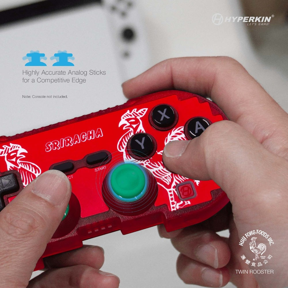 Hyperkin 限定版 Bluetooth ワイヤレスコントローラー｜ピクセルアートデザイン＆公式Srirachaツインルースターモチーフ