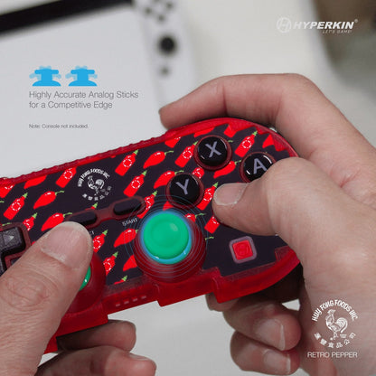 Hyperkin 限定版 ピクセルアート Bluetooth ワイヤレスゲームコントローラー｜公式シラチャ（レトロペッパー）エディション