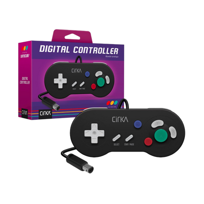 Cirka Digital Controller ゲームキューブ GBプレーヤー専用 デジタルコントローラー 十字キー主体 2Dゲーム最適化 有線 全2色