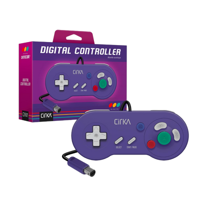 Cirka Digital Controller ゲームキューブ GBプレーヤー専用 デジタルコントローラー 十字キー主体 2Dゲーム最適化 有線 全2色