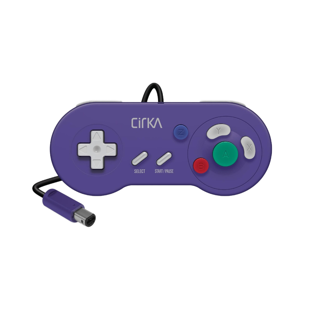 Cirka Digital Controller ゲームキューブ GBプレーヤー専用 デジタルコントローラー 十字キー主体 2Dゲーム最適化 有線 全2色