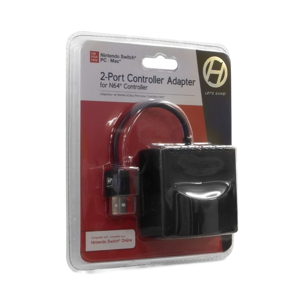 Hyperkin 2ポート N64コントローラー USBアダプター Switch PC Mac対応 N64周辺機器