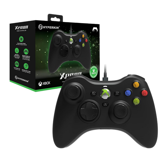 Hyperkin Xenon 有線コントローラー｜Xbox One/Xbox Series X・S/Windows10・11対応 Xbox公式ライセンス取得 着脱式USB Type-Cケーブル 3.5mmヘッドセットジャック搭載 高精度インパルストリガー 振動フィードバック 全5色