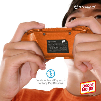 Hyperkin 限定版 ピクセルアート Bluetooth ワイヤレスゲームコントローラー｜公式オスカーマイヤー（ホットドッグ）エディション