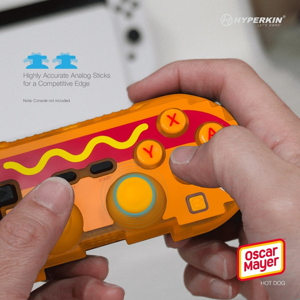 Hyperkin 限定版 ピクセルアート Bluetooth ワイヤレスゲームコントローラー｜公式オスカーマイヤー（ホットドッグ）エディション