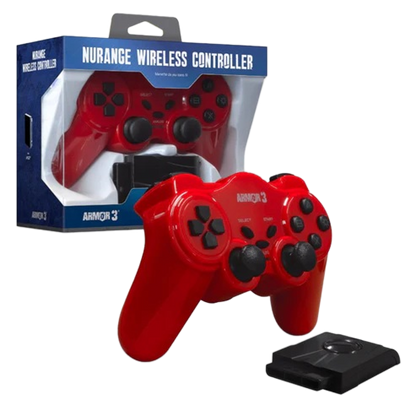 Armor3 NuRange Wireless Game Controller プレイステーション2 専用 ワイヤレスコントローラー 2.4GHz無線レシーバー付属 全2色