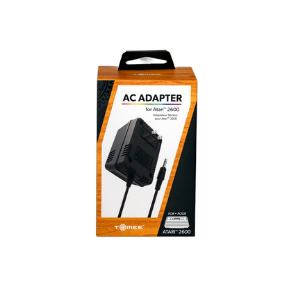 Tomee Atari 2600 US版 専用ACアダプター 交換用電源 9V/500mA 銅シールドケーブル レトロゲーム機用