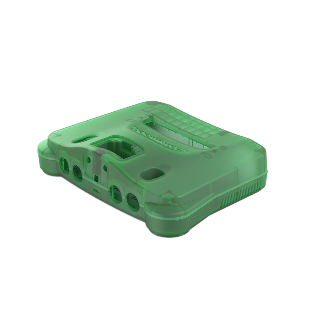 Hyperkin RepairBox カスタムカラー外装シェル グリーン｜N64™本体用交換ケースキット｜レトロゲーム機の修理・カスタマイズに最適｜ネジ・イジェクトパーツ付きフルセット【全3色】