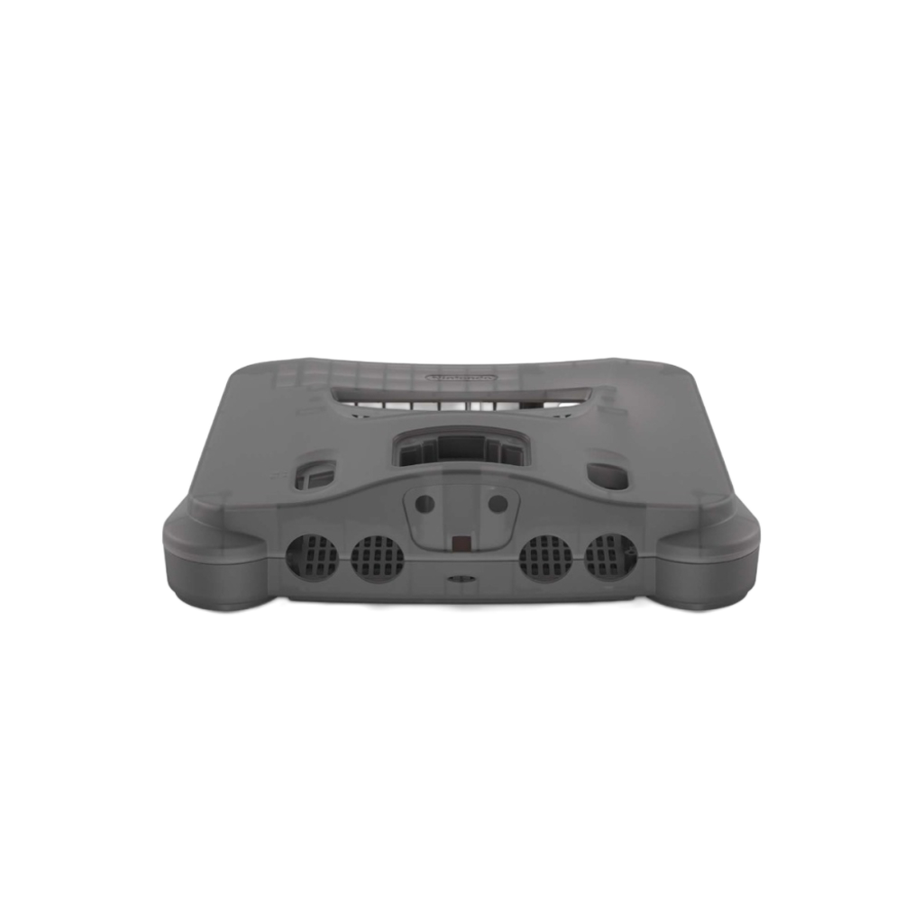Hyperkin RepairBox カスタムカラー外装シェル スモークグレー｜N64™本体用交換ケースキット｜レトロゲーム機の修理・カスタマイズに最適｜ネジ・イジェクトパーツ付きフルセット【全3色】
