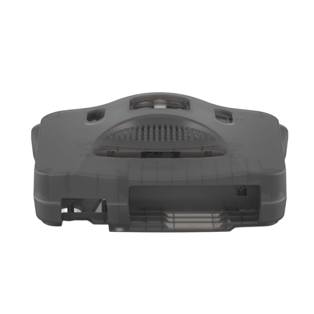 Hyperkin RepairBox カスタムカラー外装シェル スモークグレー｜N64™本体用交換ケースキット｜レトロゲーム機の修理・カスタマイズに最適｜ネジ・イジェクトパーツ付きフルセット【全3色】