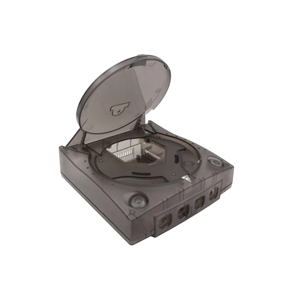 Hyperkin RepairBox カスタムカラー外装シェル スモークグレー｜SEGA Dreamcast™本体用 交換ケースセット｜レトロゲーム機の修理・カスタマイズに｜ネジ・ボタン付きフルパッケージ【全2色】