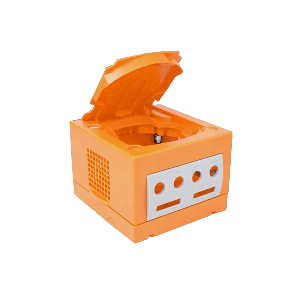 Hyperkin RepairBox カスタムカラーシェル オレンジ for GameCube™｜交換用 外装ケース｜レトロゲーム機 本体カスタマイズ・修理用｜ネジ・パーツ付きフルセット【全3色】