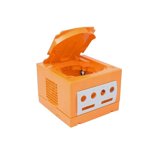 Hyperkin RepairBox カスタムカラーシェル オレンジ for GameCube™｜交換用 外装ケース｜レトロゲーム機 本体カスタマイズ・修理用｜ネジ・パーツ付きフルセット【全3色】