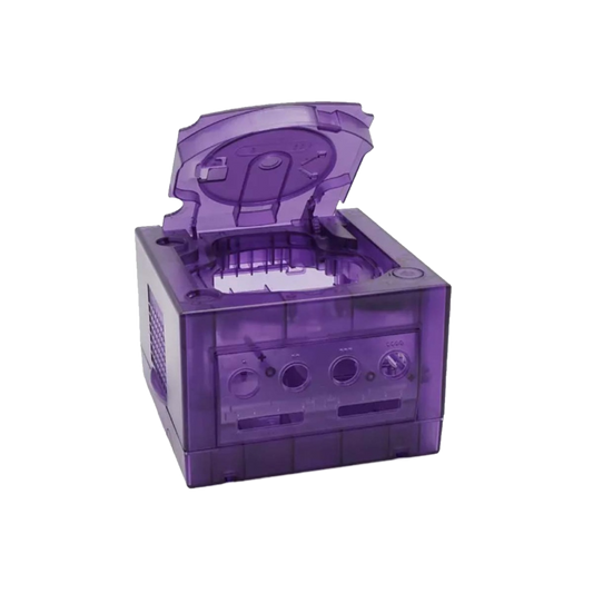 Hyperkin RepairBox カスタムカラーシェル パープル for GameCube™｜交換用 外装ケース｜レトロゲーム機 本体カスタマイズ・修理用｜ネジ・パーツ付きフルセット【全3色】