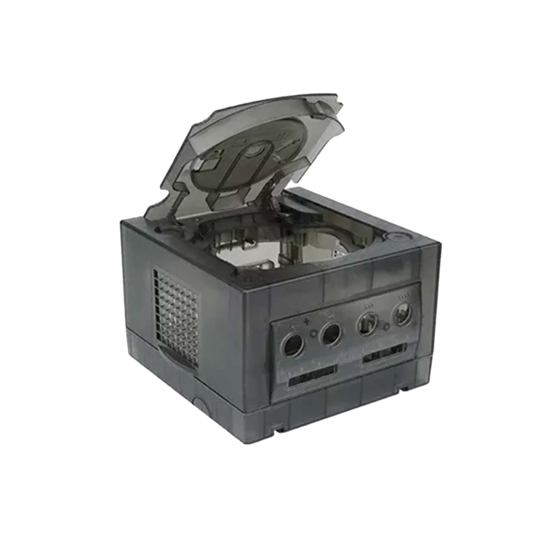 Hyperkin RepairBox カスタムカラーシェル スモークグレー for GameCube™｜交換用 外装ケース｜レトロゲーム機 本体カスタマイズ・修理用｜ネジ・パーツ付きフルセット【全3色】