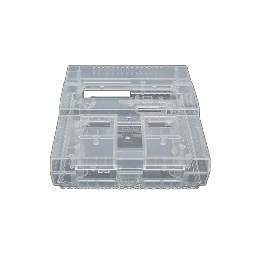Hyperkin RepairBox カスタムカラーシェル for Super NES クリア|交換用 外装ケース|レトロゲーム機 本体カスタマイズ・修理用|ネジ・パーツ付きフルセット