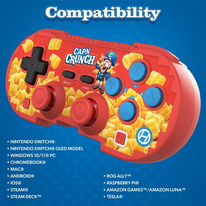 Hyperkin製 限定版 Cap'n Crunch公式ライセンス取得 ピクセルアート ワイヤレス Bluetooth コントローラー