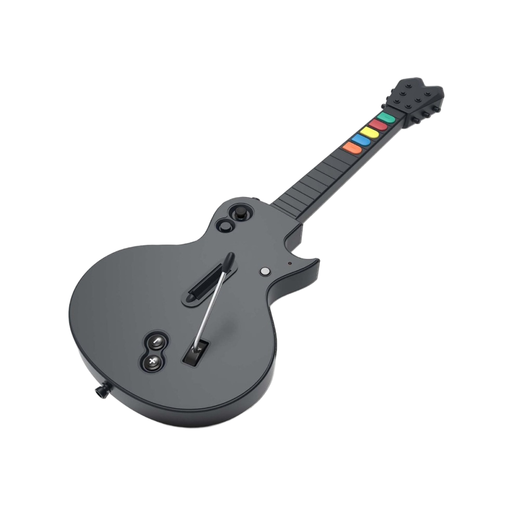 Hyperkin Hyper Jammer Wireless Guitar ワイヤレスギターコントローラー PC PS3対応 クローンヒーロー ギターヒーロー対応 音楽ゲーム専用周辺機器 ブラック