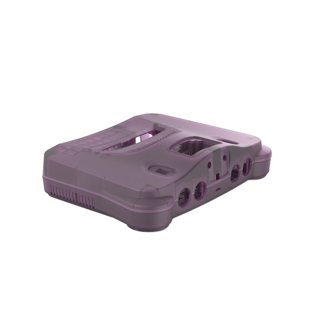 Hyperkin RepairBox カスタムカラー外装シェル パープル｜N64™本体用交換ケースキット｜レトロゲーム機の修理・カスタマイズに最適｜ネジ・イジェクトパーツ付きフルセット【全3色】