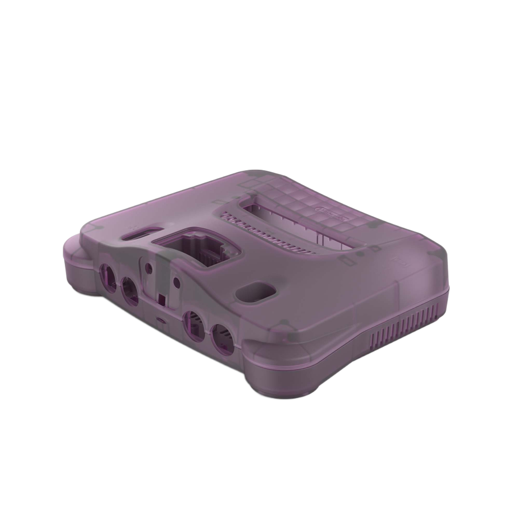 Hyperkin RepairBox カスタムカラー外装シェル パープル｜N64™本体用交換ケースキット｜レトロゲーム機の修理・カスタマイズに最適｜ネジ・イジェクトパーツ付きフルセット【全3色】