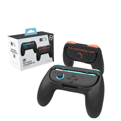 Hyperkin Proハンドルアタッチメント2個セット Nintendo Switch 2 Joy-Con専用 ブラック｜グリップ強化で快適操作＆長時間プレイに最適なアクセサリー
