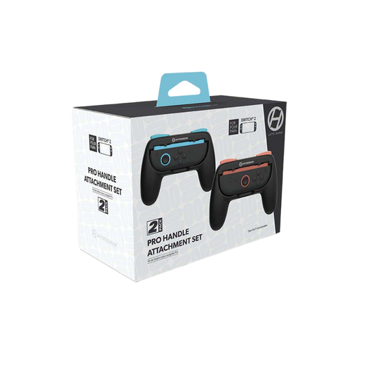 Hyperkin Proハンドルアタッチメント2個セット Nintendo Switch 2 Joy-Con専用 ブラック｜グリップ強化で快適操作＆長時間プレイに最適なアクセサリー