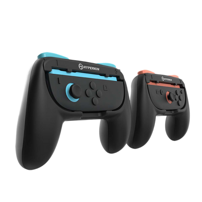 Hyperkin Proハンドルアタッチメント2個セット Nintendo Switch 2 Joy-Con専用 ブラック｜グリップ強化で快適操作＆長時間プレイに最適なアクセサリー