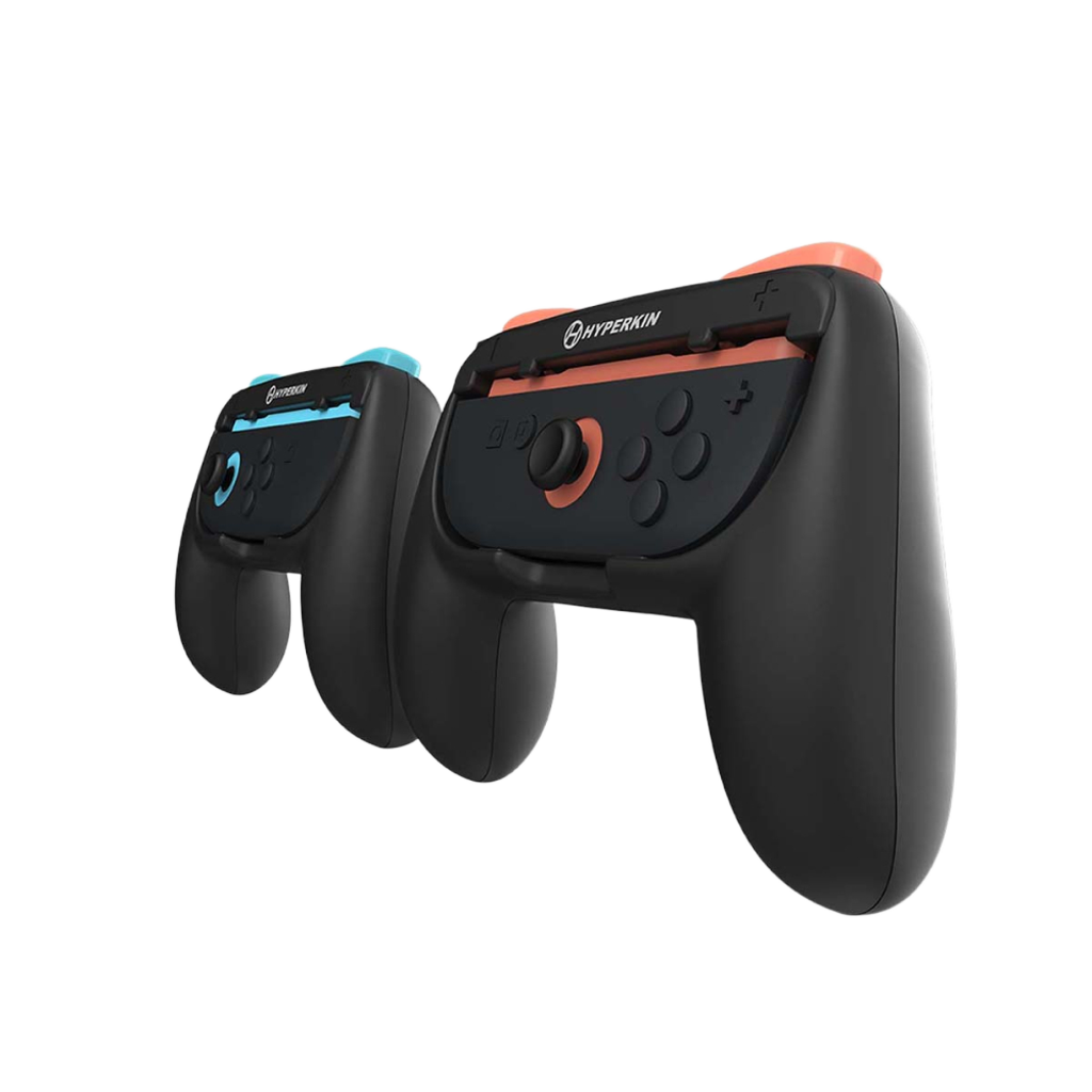Hyperkin Proハンドルアタッチメント2個セット Nintendo Switch 2 Joy-Con専用 ブラック｜グリップ強化で快適操作＆長時間プレイに最適なアクセサリー