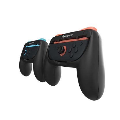 Hyperkin Proハンドルアタッチメント2個セット Nintendo Switch 2 Joy-Con専用 ブラック｜グリップ強化で快適操作＆長時間プレイに最適なアクセサリー