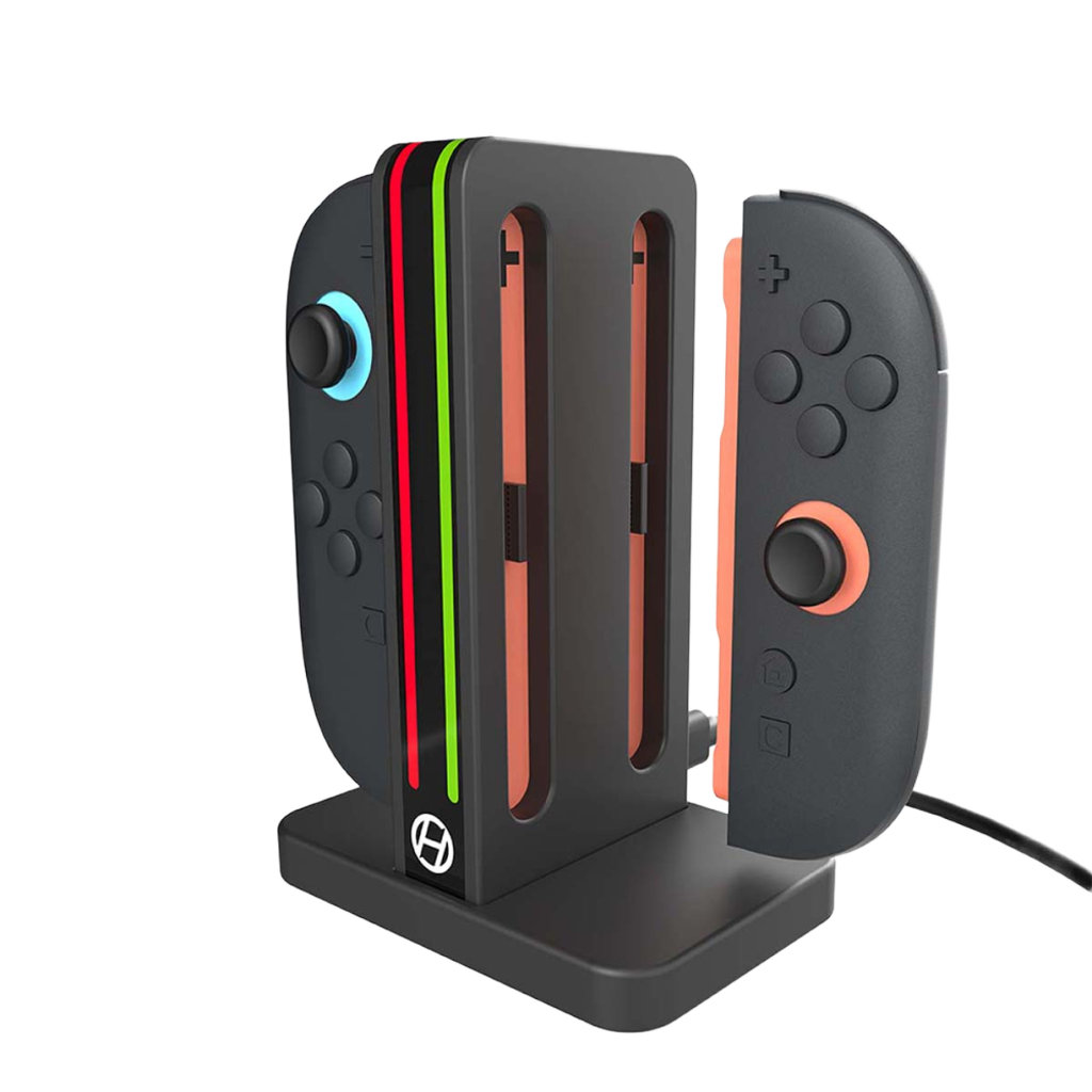 Hyperkin Power Spire Joy-Con 充電ドック Nintendo Switch 2 対応｜最大4台同時充電＆インジケーター搭載 スタイリッシュな縦型スタンド設計